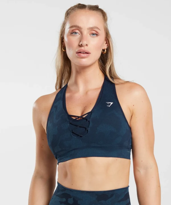 Adapt Camo Seamless Ribbed Sports Bra