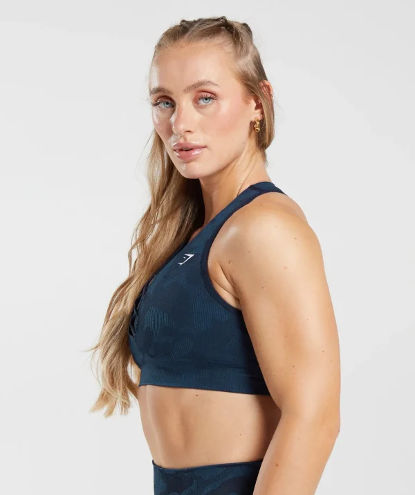 Adapt Camo Seamless Ribbed Sports Bra