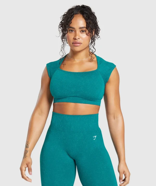 Adapt Fleck Seamless Crop Top