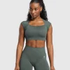 Adapt Fleck Seamless Crop Top