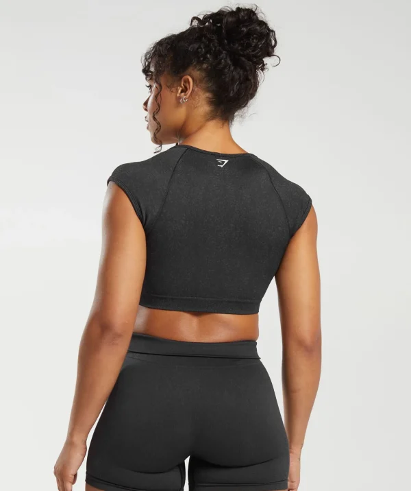 Adapt Fleck Seamless Crop Top