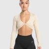 Adapt Safari Long Sleeve Crop Top