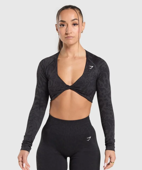 Adapt Safari Long Sleeve Crop Top