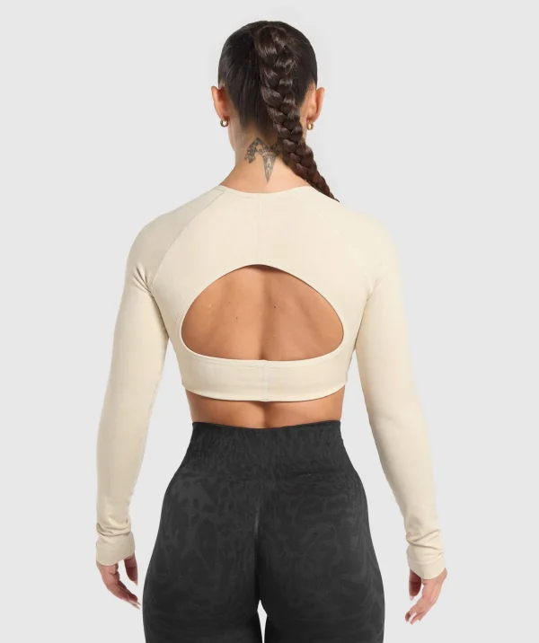 Adapt Safari Long Sleeve Crop Top