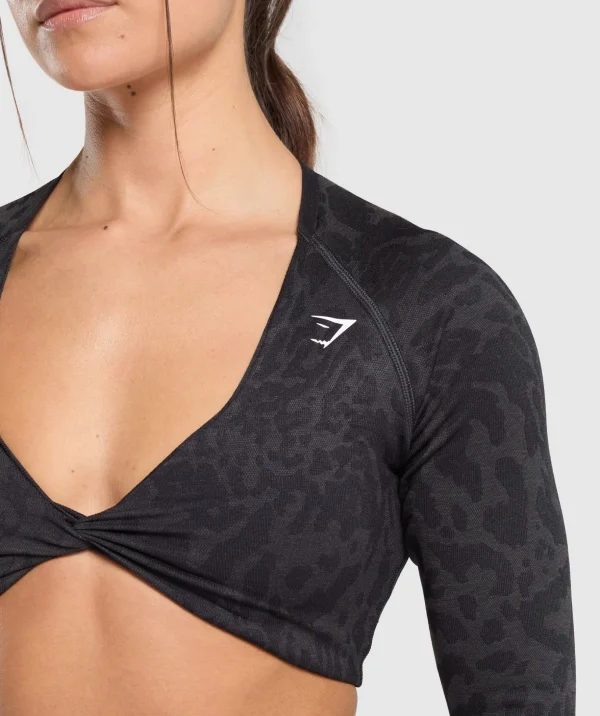 Adapt Safari Long Sleeve Crop Top