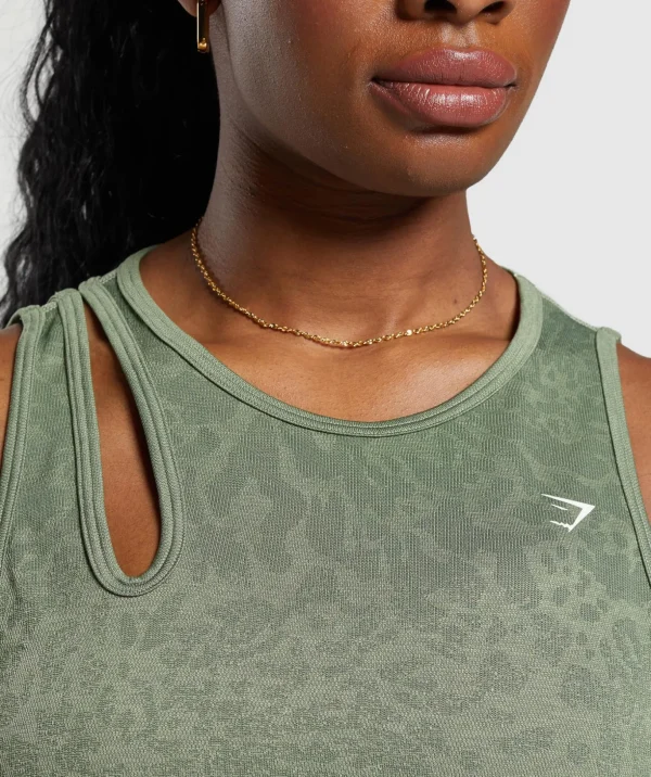 Adapt Safari Seamless Drop Arm Faded Tank