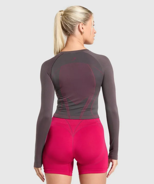 Apex Contrast Long Sleeve Top