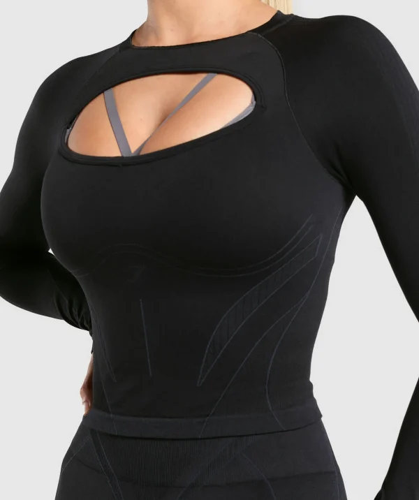 Apex Contrast Long Sleeve Top