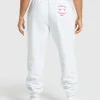 Barbell Hearts Oversized Joggers