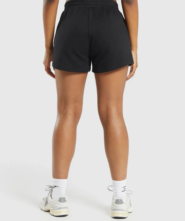 Care Label Graphic Brushed Shorts