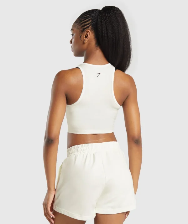 Care Label Graphic Cropped Tank