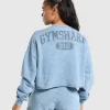 Collegiate Shadow Washed Midi Sweatshirt