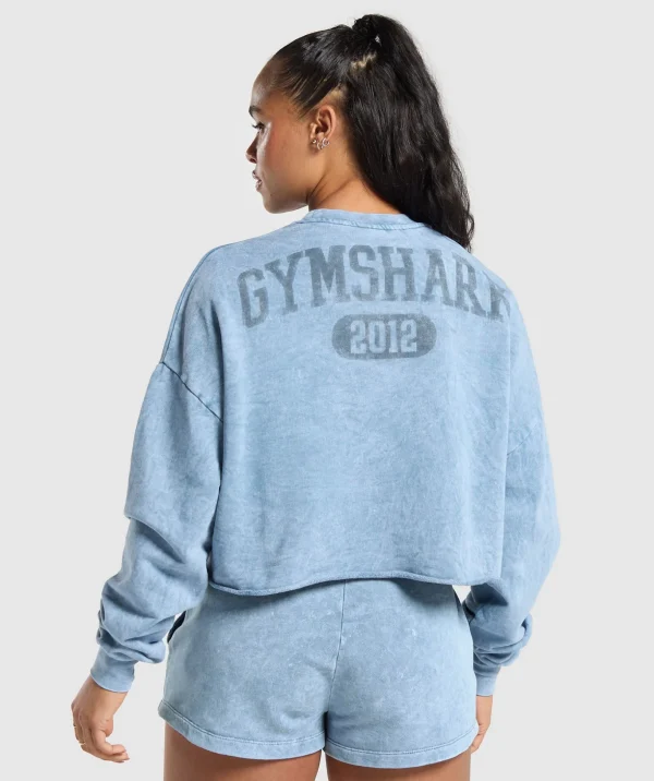 Collegiate Shadow Washed Midi Sweatshirt