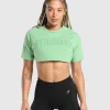 Collegiate Shadow Washed Crop Top