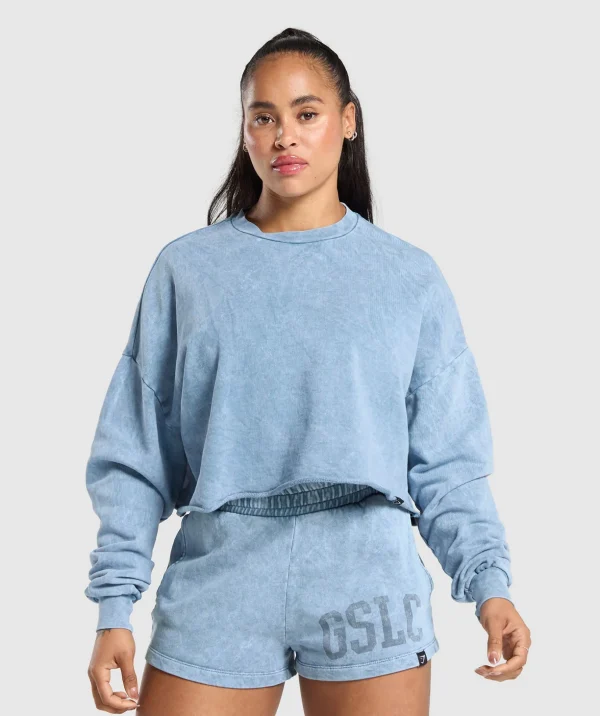 Collegiate Shadow Washed Midi Sweatshirt