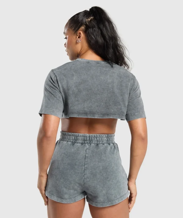 Collegiate Shadow Washed Crop Top