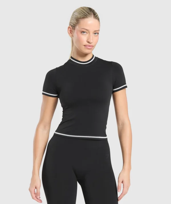 Contrast Seamless Midi Tee