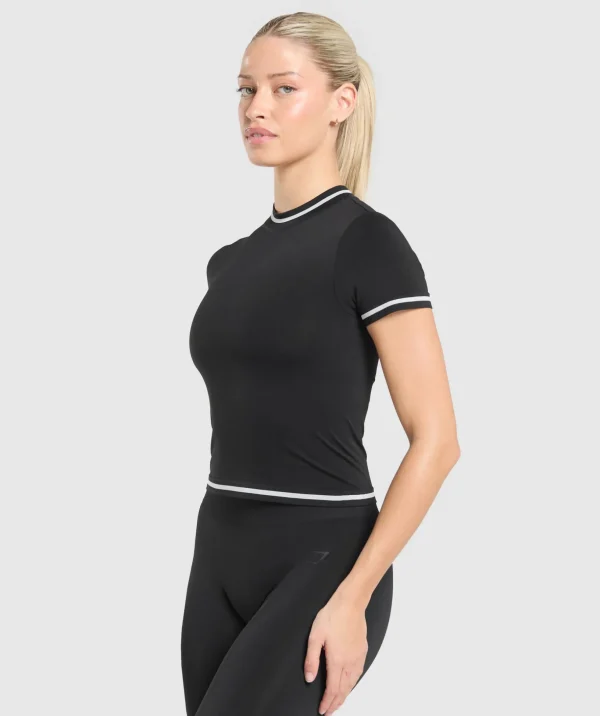 Contrast Seamless Midi Tee