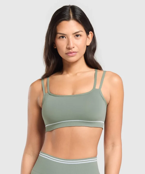 Contrast Seamless Sports Bra