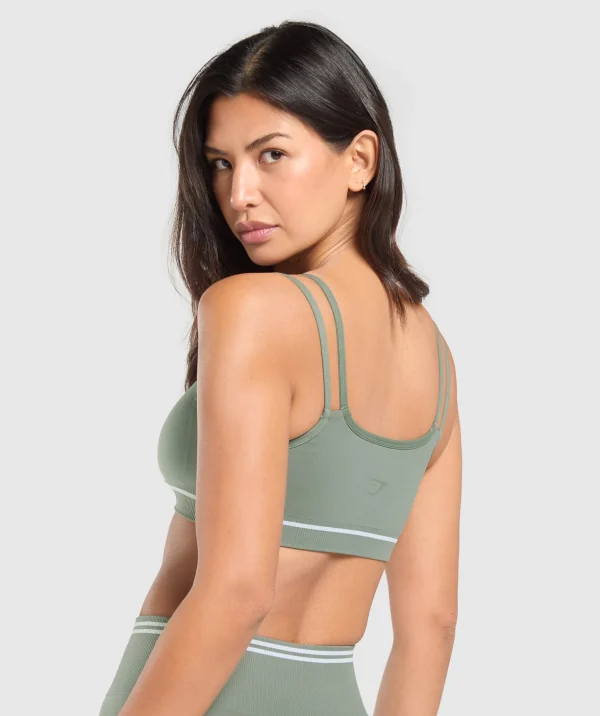 Contrast Seamless Sports Bra