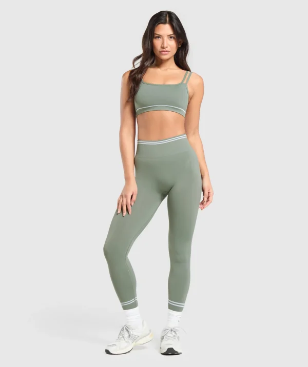 Contrast Seamless Sports Bra