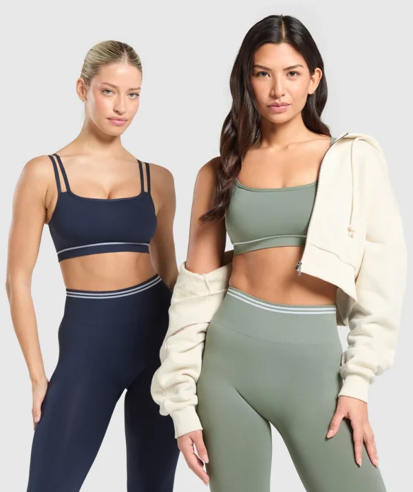 Contrast Seamless Sports Bra