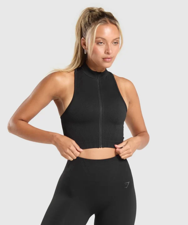 Corset Seamless Crop Tank