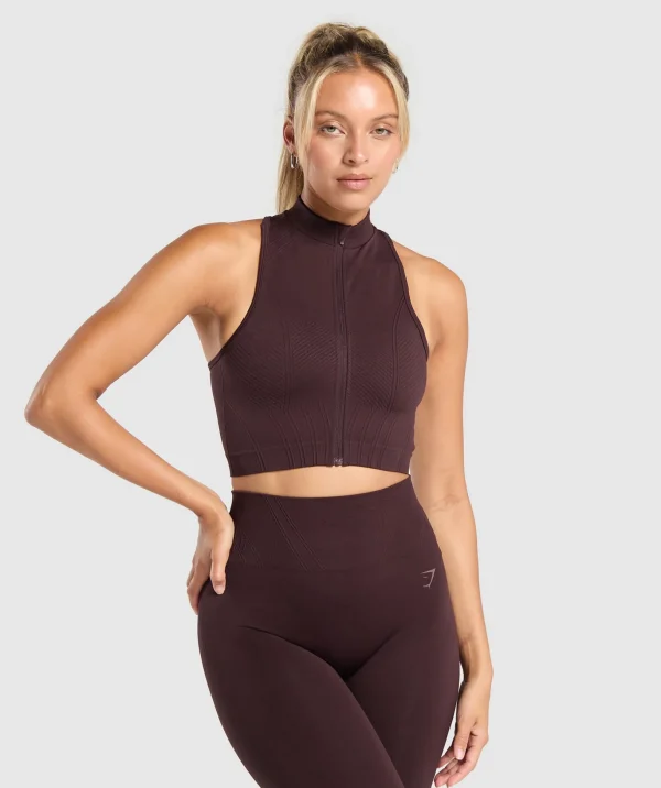 Corset Seamless Crop Tank