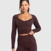 Corset Seamless Long Sleeve Top