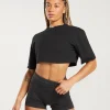 Cotton Boxy Crop Top