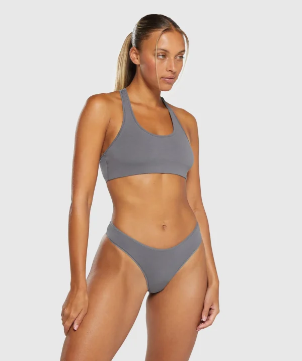 Cotton Dipped Front Thong