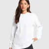 Cotton Oversized Long Sleeve Top