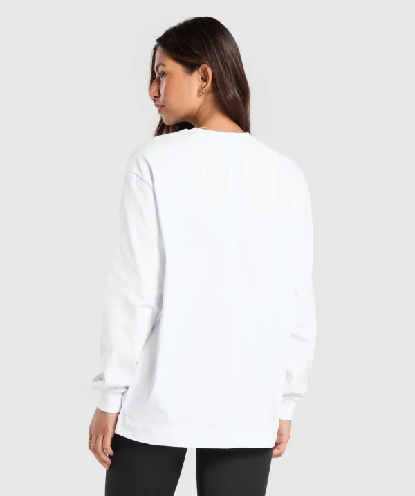 Cotton Oversized Long Sleeve Top