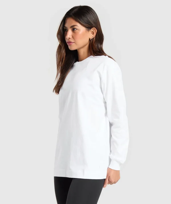 Cotton Oversized Long Sleeve Top