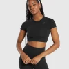 Cotton Seamless Crop Top