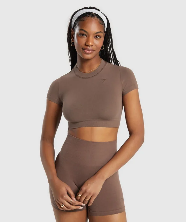 Cotton Seamless Crop Top