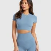 Cotton Seamless Crop Top