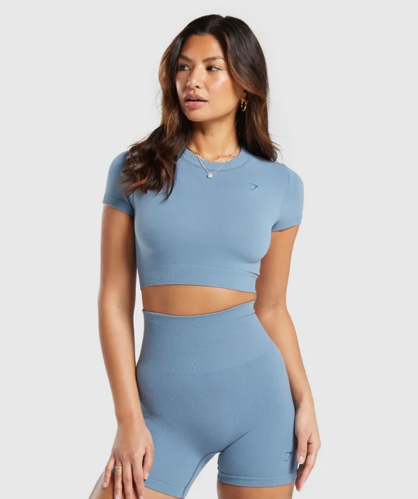 Cotton Seamless Crop Top