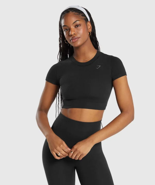 Cotton Seamless Crop Top