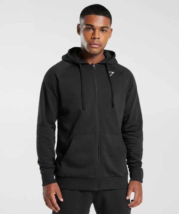 Crest Zip Up Hoodie