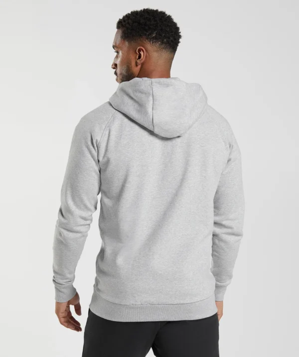 Crest Zip Up Hoodie