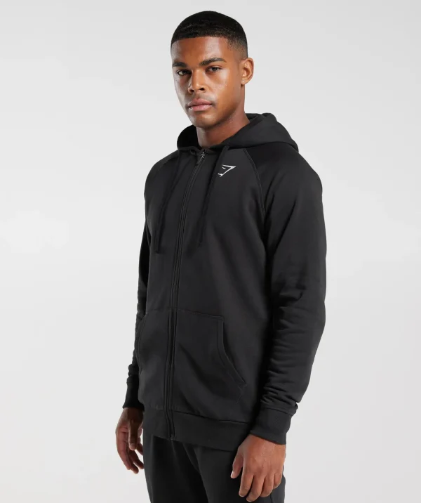 Crest Zip Up Hoodie