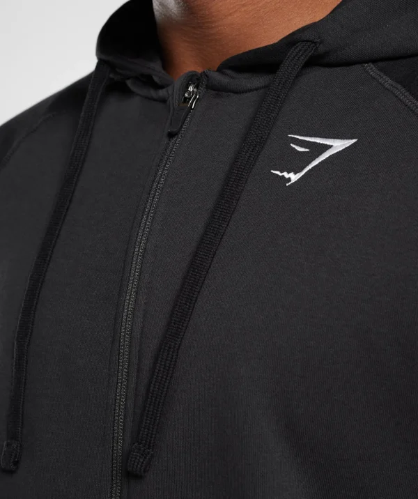 Crest Zip Up Hoodie