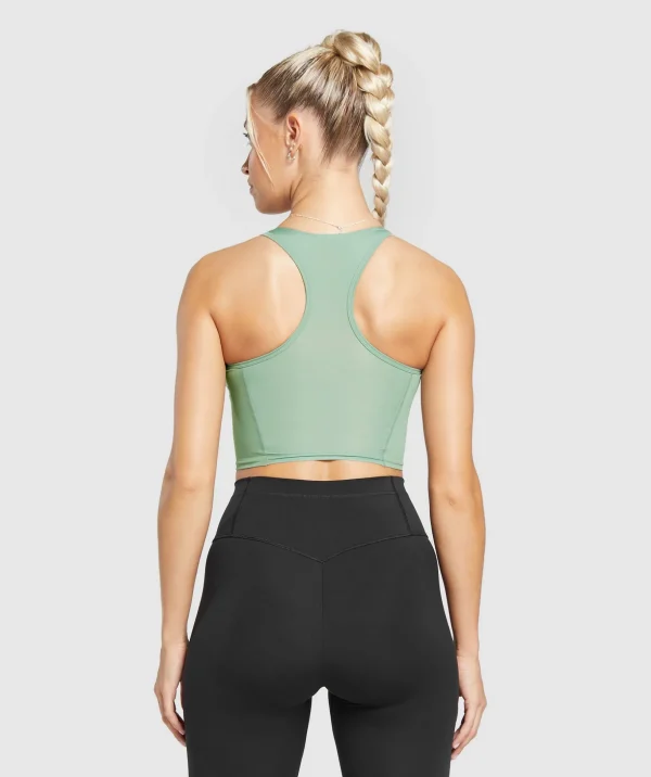 Crop Mesh Tank