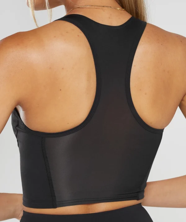 Crop Mesh Tank