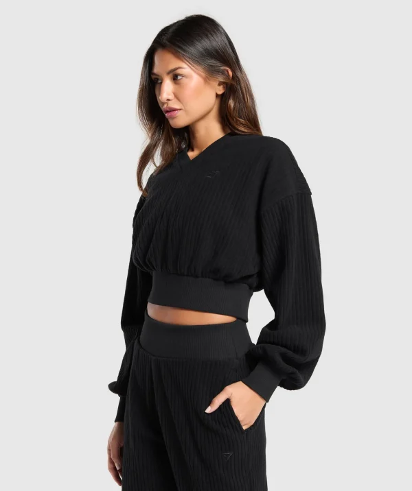 Cropped Cord Sweater