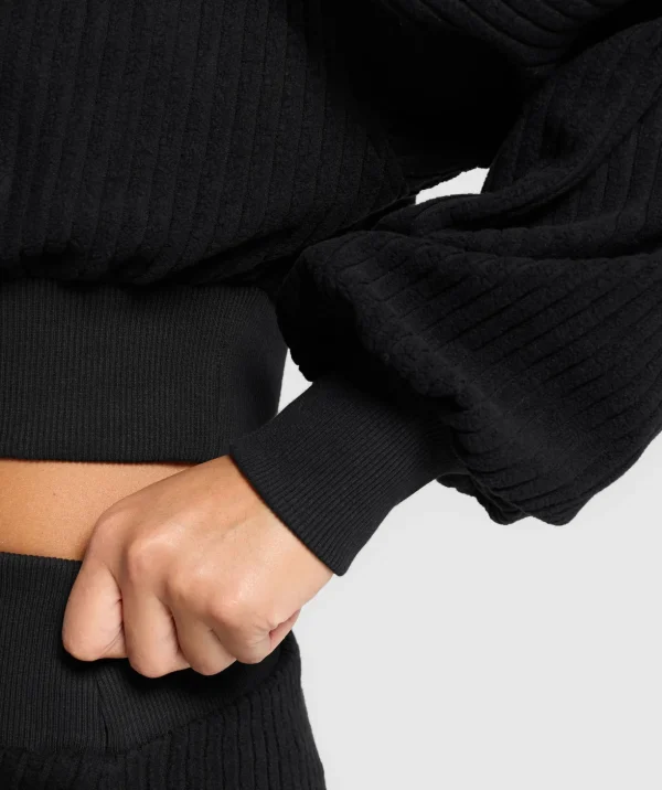 Cropped Cord Sweater