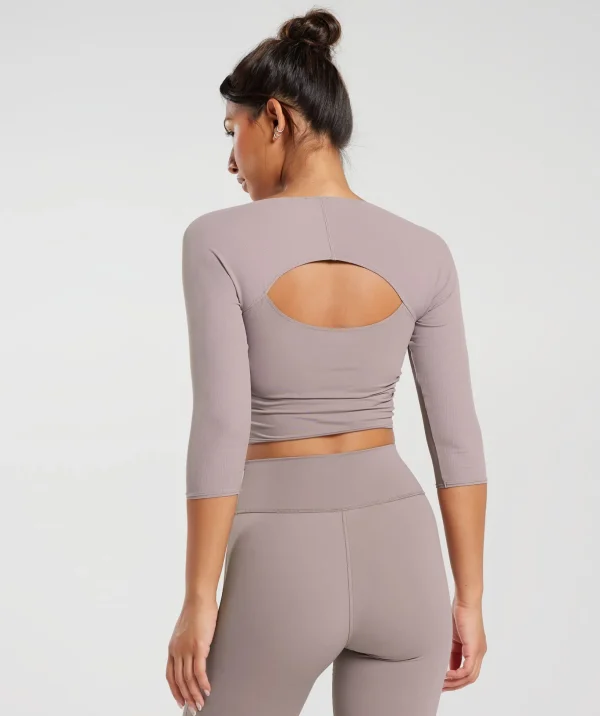 Elevate 3/4 Sleeve Crop Top