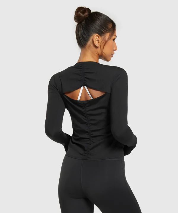 Elevate Long Sleeve Ruched Top