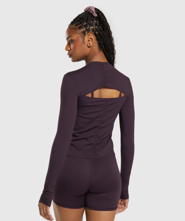 Elevate Long Sleeve Ruched Top